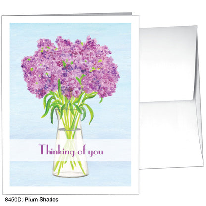Plum Shades, Greeting Card (8450D), A2 Card, www.printedcanvas.com