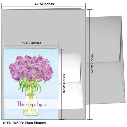 Plum Shades, Greeting Card (8450D), Enclosure, www.printedcanvas.com