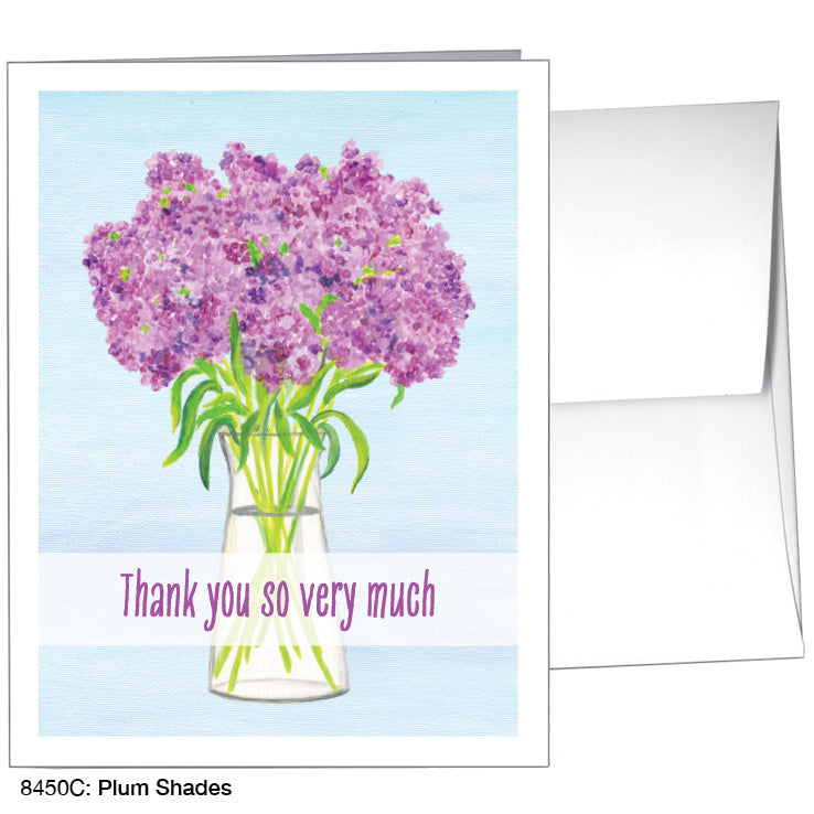Plum Shades, Greeting Card (8450C), A2 Card, www.printedcanvas.com