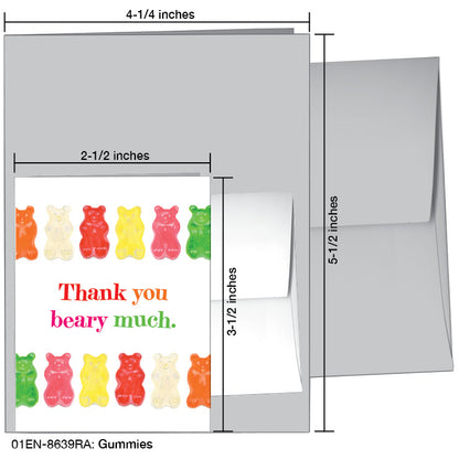 Gummies, Greeting Card (8639RA), Enclosure Card, www.printedcanvas.com