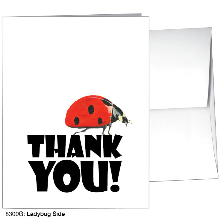 Ladybug Side, Greeting Card (8300G), A2, printedcanvas.com
