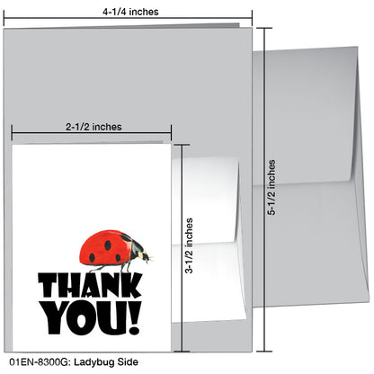 Ladybug Side, Greeting Card (8300G), Enclosure, printedcanvas.com