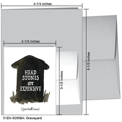 Graveyard, Greeting Card (8286BA), Enclosure Card, www.printedcanvas.com