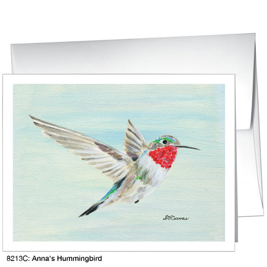 Anna's Hummingbird, Greeting Card (8213C), A2, printedcanvas.com