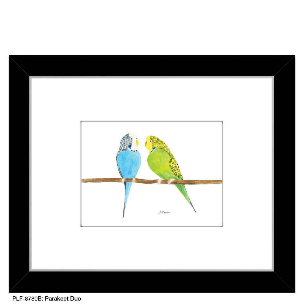 Parakeet Duo, Print (#8780B), Print Matted, www.printedcanvas.com