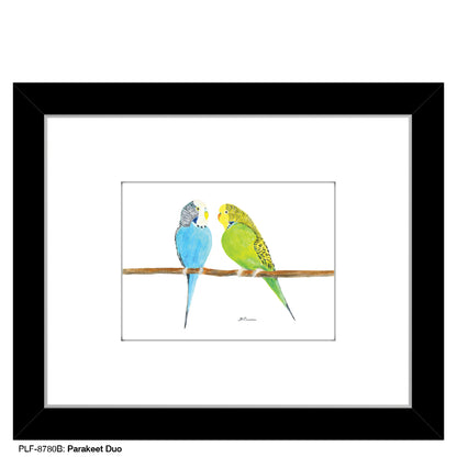 Parakeet Duo, Print (#8780B), Print Matted, www.printedcanvas.com