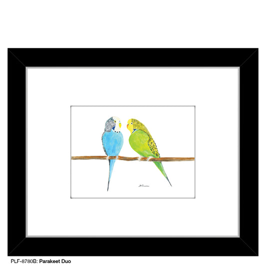 Parakeet Duo, Print (#8780B) - Printed Canvas