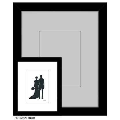 Topper, Print (#8795A) - Printed Canvas