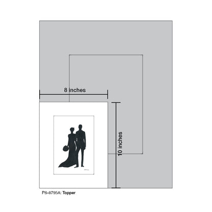 Topper, Print (#8795A) - Printed Canvas
