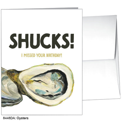 Oysters, Greeting Card (8448DA), A2 Card, www.printedcanvas.com