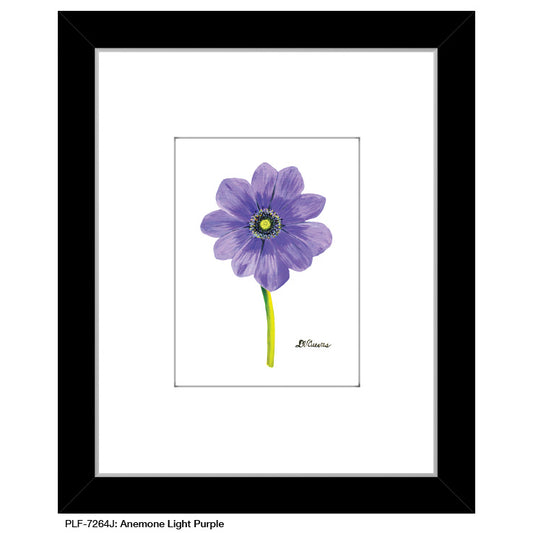Anemone Light Purple, Print (#7264J) - Printed Canvas
