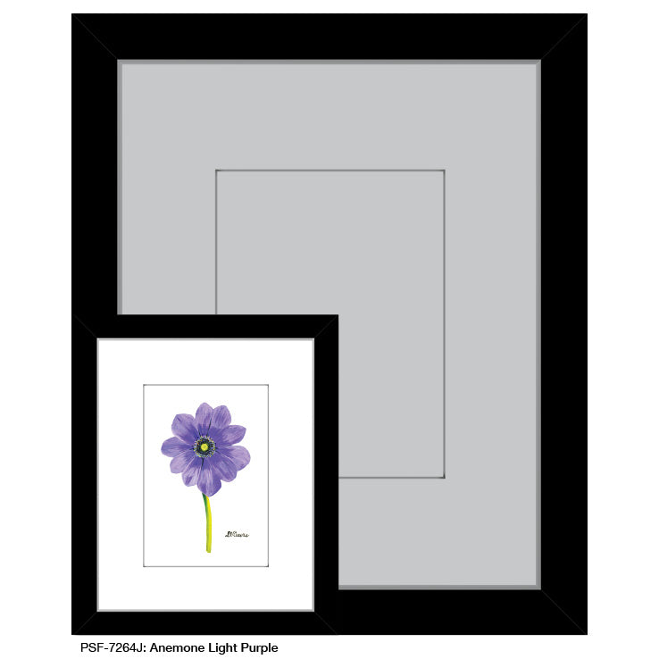 Anemone Light Purple, Print (#7264J) - Printed Canvas