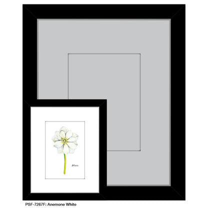 Anemone White, Print (#7267F) - Printed Canvas