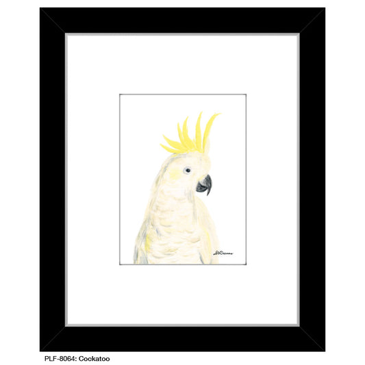 Cockatoo, Print (#8064C), Print Matted, www.printedcanvas.com