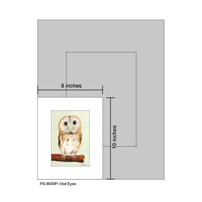 Owl Eyes, Print (#8040P) - Printed Canvas