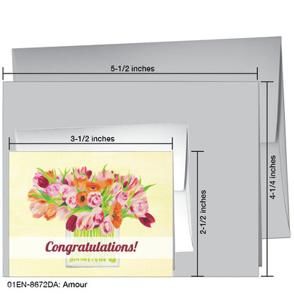 Amour, Greeting Card (8672DA), Enclosure Card, www.printedcanvas.com