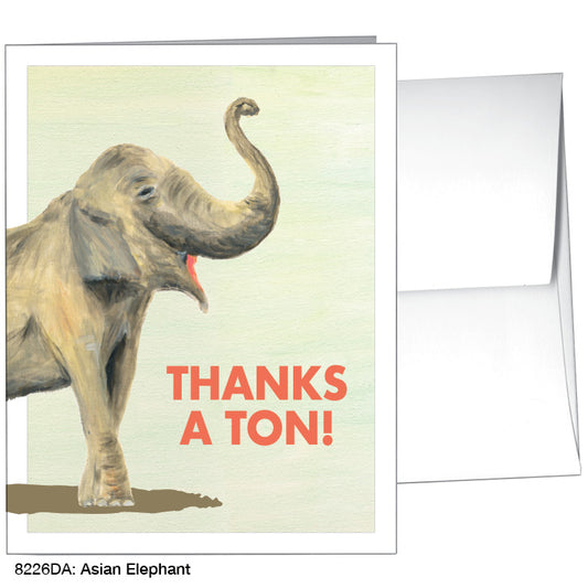 Asian Elephant, Greeting Card (8226DA), A2, printedcanvas.com