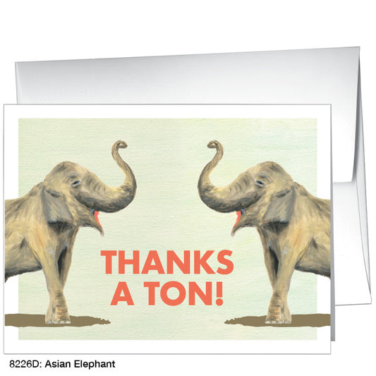 Asian Elephant, Greeting Card (8226D), A2, printedcanvas.com