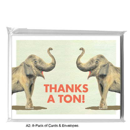 Asian Elephant, Greeting Card (8226D)