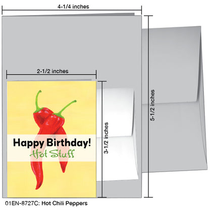 Hot Chili Pepper, Greeting Card (8727C), Enclosure, printedcanvas.com