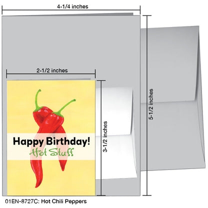 Hot Chili Peppers, Greeting Card (8727C)