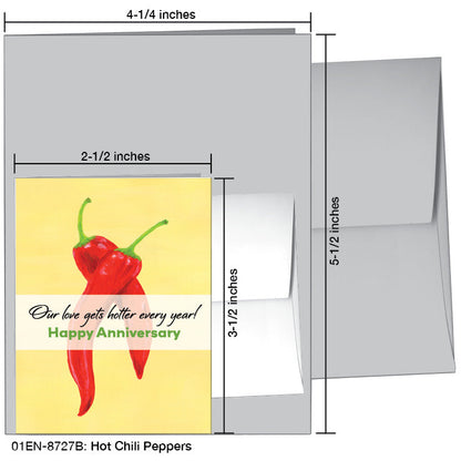 Hot Chili Peppers, Greeting Card (8727B)