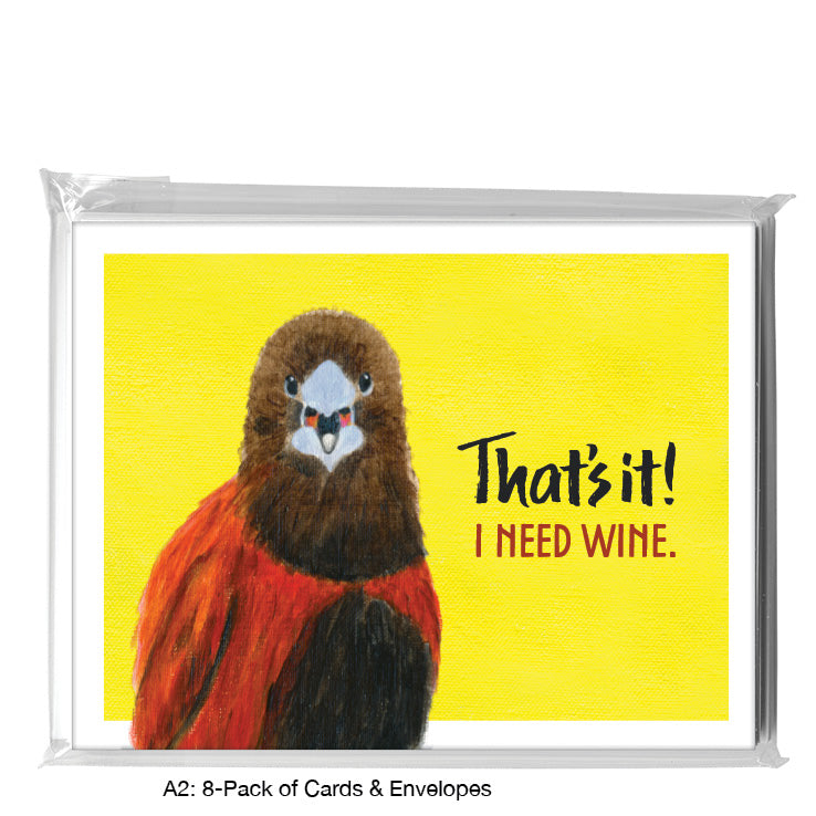 Yell, Greeting Card (8035EA), A2 Card 8-Pack, www.printedcanvas.com