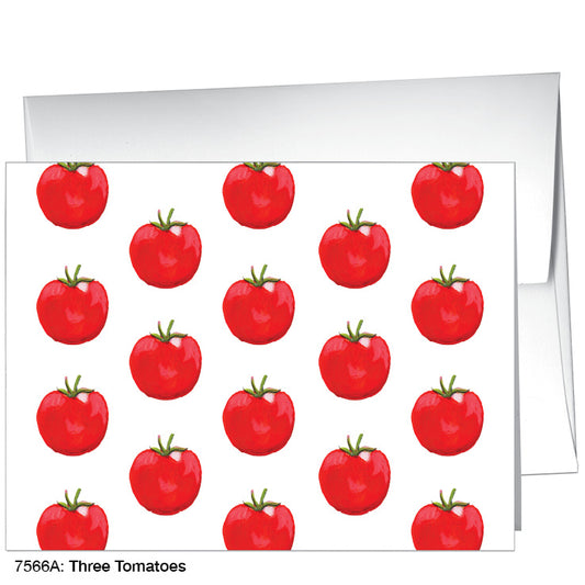 Three Tomatoes, Greeting Card (7566A), A2, printedcanvas.com