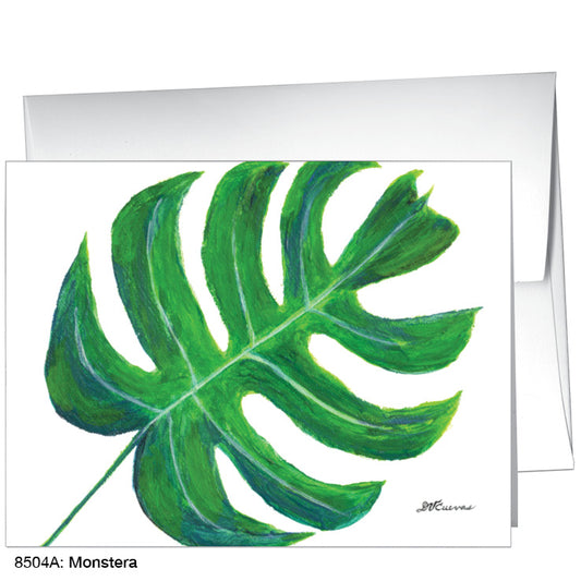 Monstera, Greeting Card (8504A), A2, printedcanvas.com