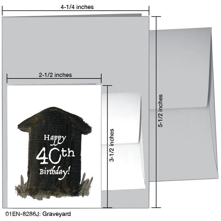 Graveyard, Greeting Card (8286J), Enclosure Card, printedcanvas.com