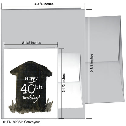 Graveyard, Greeting Card (8286J), Enclosure Card, printedcanvas.com