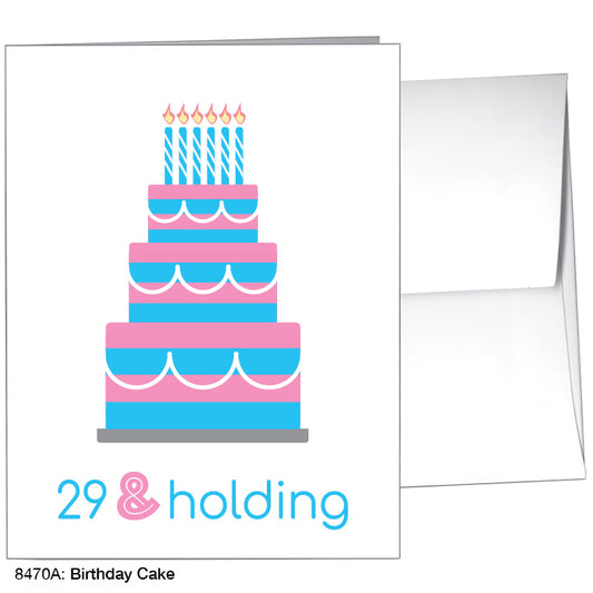 Birthday Cake, Greeting Card (8470A), A2, printedcanvas.com