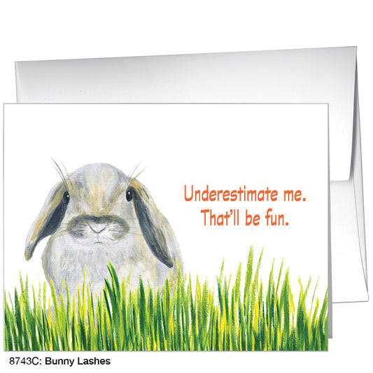 Bunny Lashes, Greeting Card (8743C), A2, printedcanvas.com