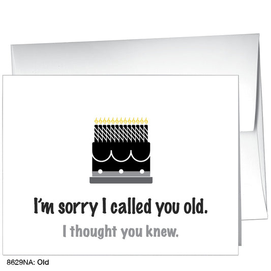 Old, Greeting Card (8629NA), A2, printedcanvas.com