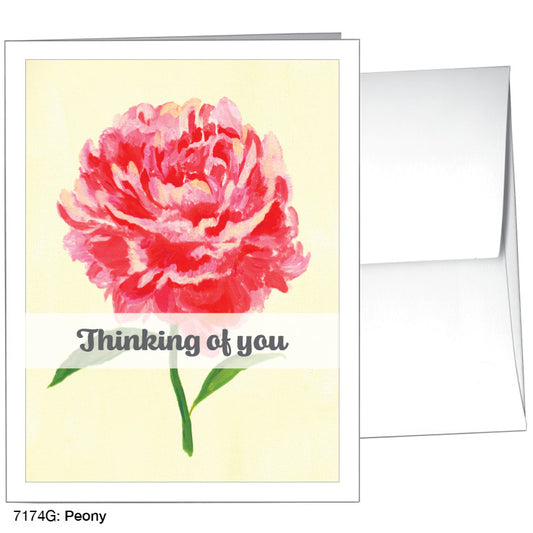 Peony, Greeting Card (7174G), A2, printedcanvas.com