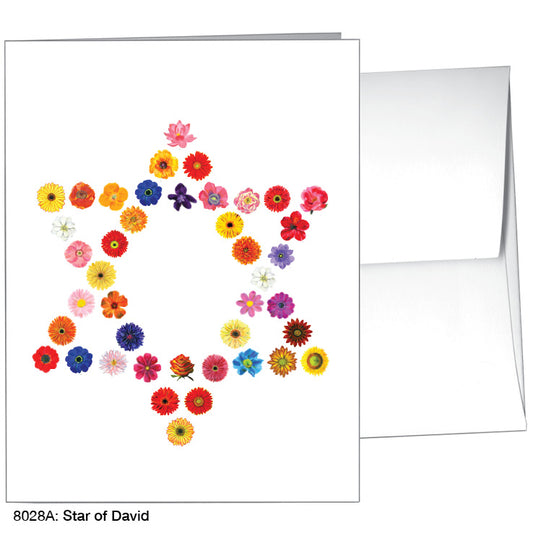 Star of David, Greeting Card (8028A), A2, printedcanvas.com