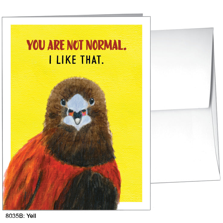 Yell, Greeting Card (8035B), A2, printedcanvas.com