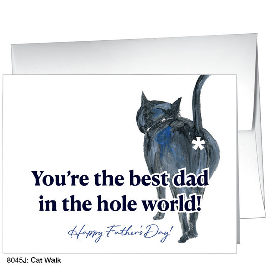Cat Walk, Greeting Card (8045J), A2 Card Front, www.printedcanvas.com