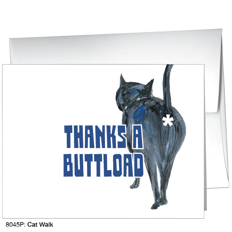 Cat Walk, Greeting Card (8045P), A2, printedcanvas.com