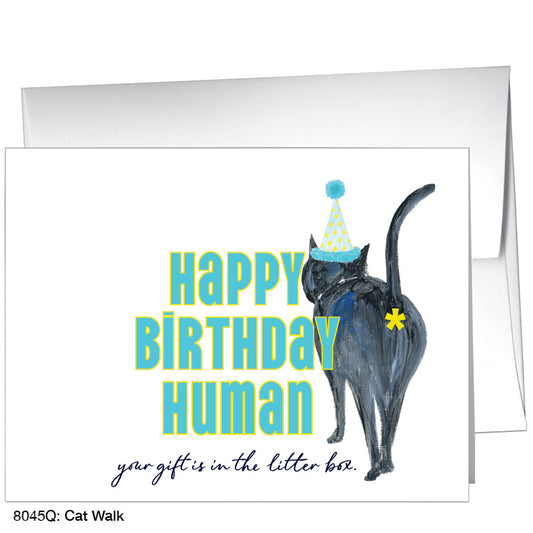 Cat Walk, Greeting Card (8045Q), A2, printedcanvas.com