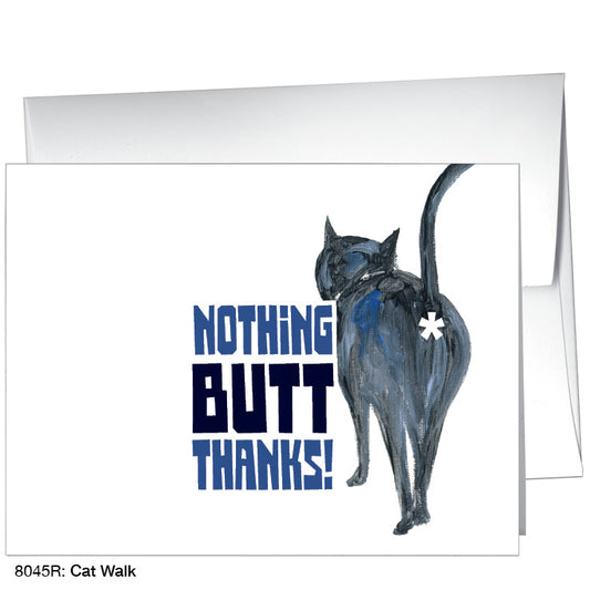 Cat Walk, Greeting Card (8045R), A2, printedcanvas.com