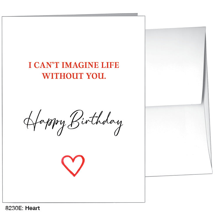 Heart, Greeting Card (8230E), A2 Card Front, www.printedcanvas.com