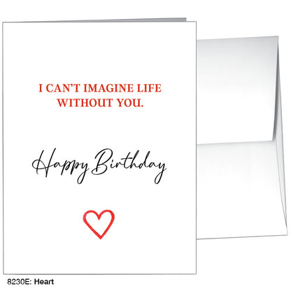 Heart, Greeting Card (8230E), A2 Card Front, www.printedcanvas.com