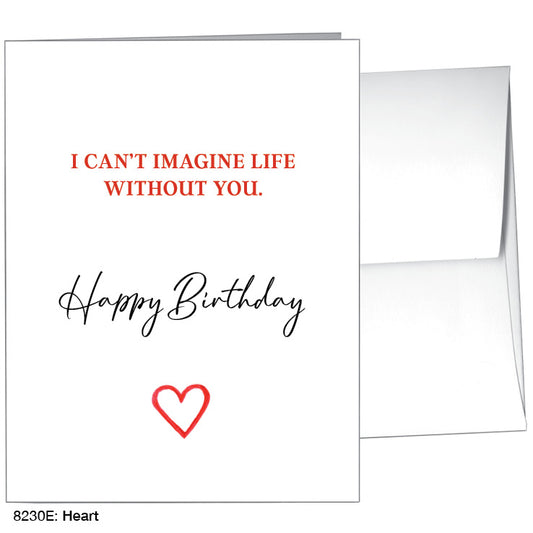 Heart, Greeting Card (8230E), A2 Card Front, www.printedcanvas.com