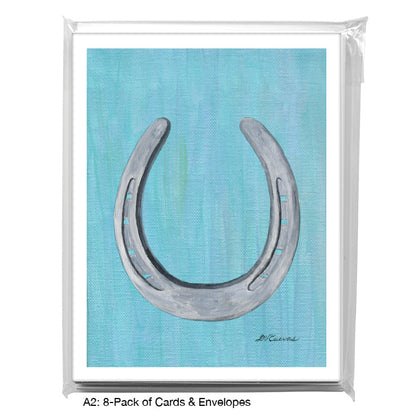 Horseshoe, Greeting Card (8714A), A2 Card 8-Pack, www.printedcanvas.com