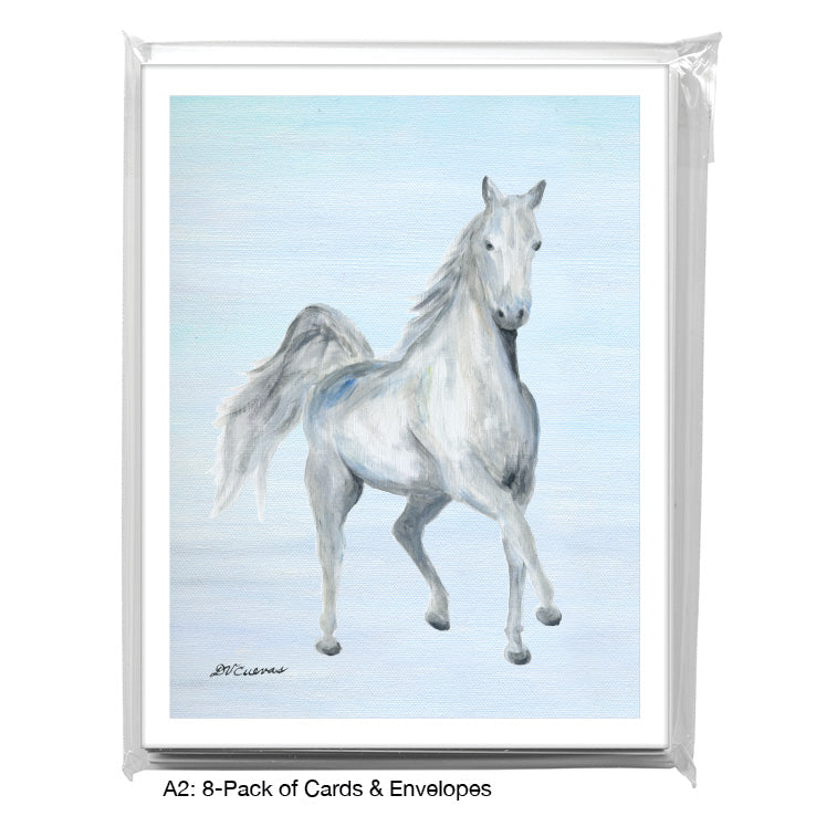 Show Horse, Greeting Card (8730A), A2 Card 8-Pack, www.printedcanvas.com