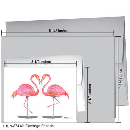 Flamingo Friends, Greeting Card (8741A), Enclosure, printedcanvas.com