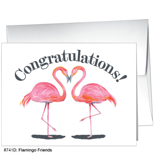 Flamingo Friends, Greeting Card (8741D), A2, printedcanvas.com