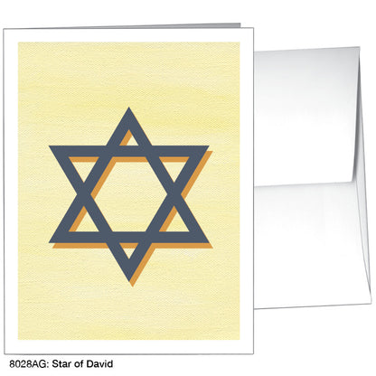 Star of David, Greeting Card (8028AG), A2 Card, printedcanvas.com