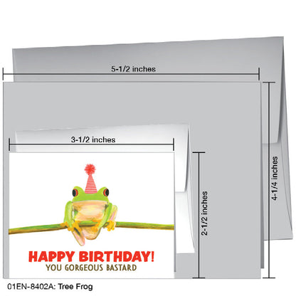 Tree Frog, Greeting Card (8402A), Enclosure Card, www.printedcanvas.com